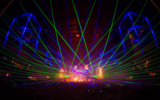 Crowd stage lights gathering performance free wallpaper - medium preview image