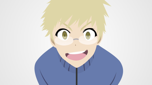 Cartoon man blonde hair glasses free wallpaper - medium preview image