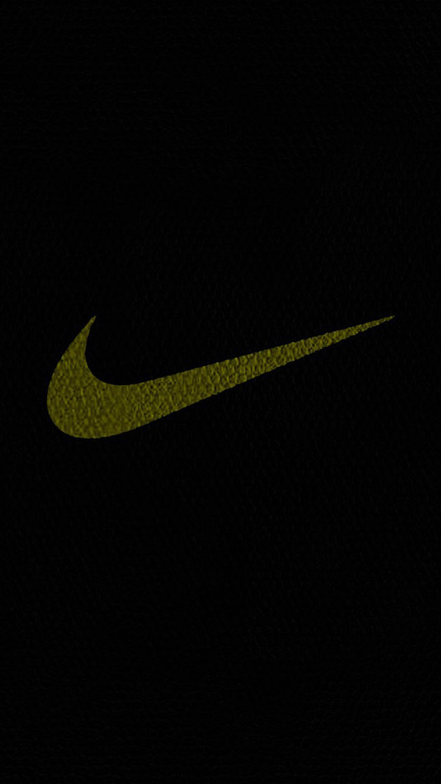 Black background green nike logo free wallpaper - medium preview image