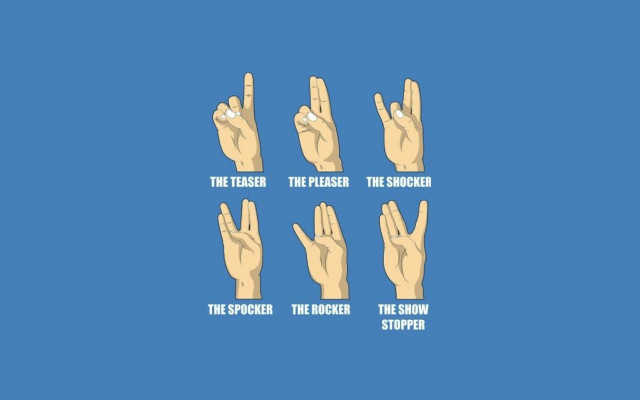 Hand gestures french poster image free wallpaper - medium preview image