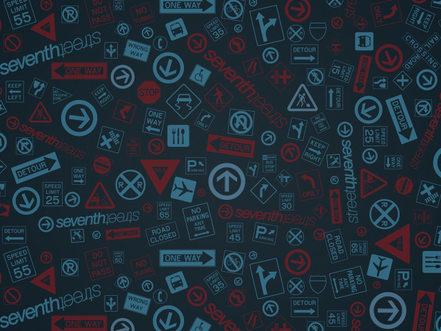 Signs arrows black background red free wallpaper - medium preview image