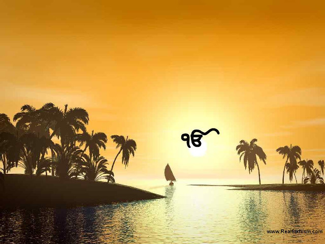Sailboat ocean sunset palm trees free wallpaper - medium preview image