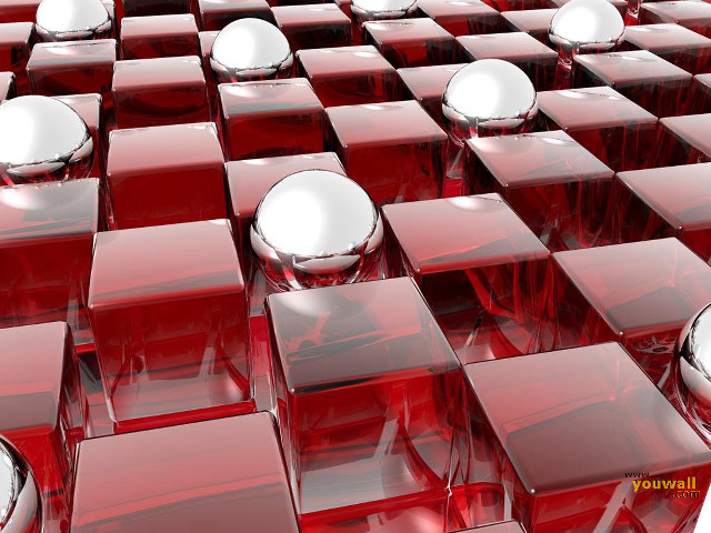 Red white background shiny objects free wallpaper - medium preview image