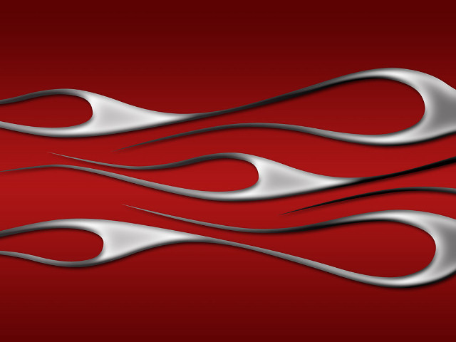 Red background silver flames white free wallpaper - medium preview image