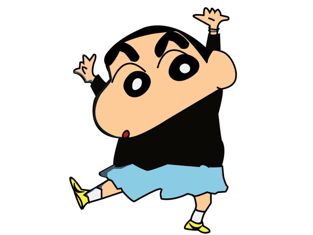 Cartoon character black shirt blue free wallpaper - medium preview image