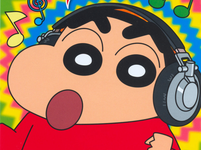 Cartoon character headphones microphone music free wallpaper - medium preview image