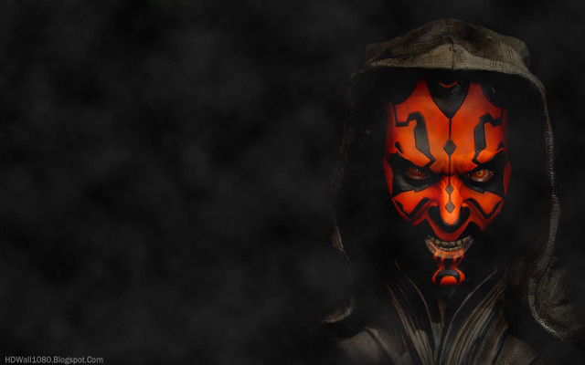 Man red face hood black free wallpaper - medium preview image