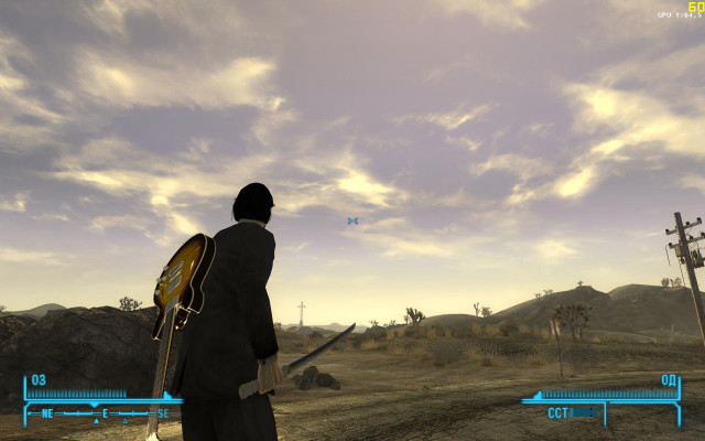 Desert man guitar case plane free wallpaper - medium preview image