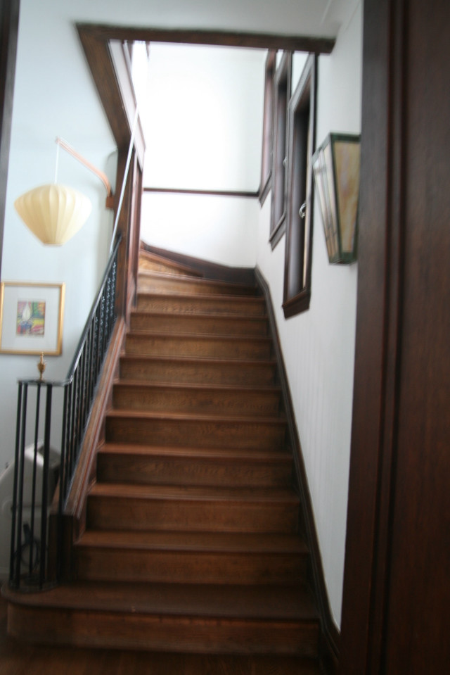 Staircase railing light fixture wall free wallpaper - medium preview image