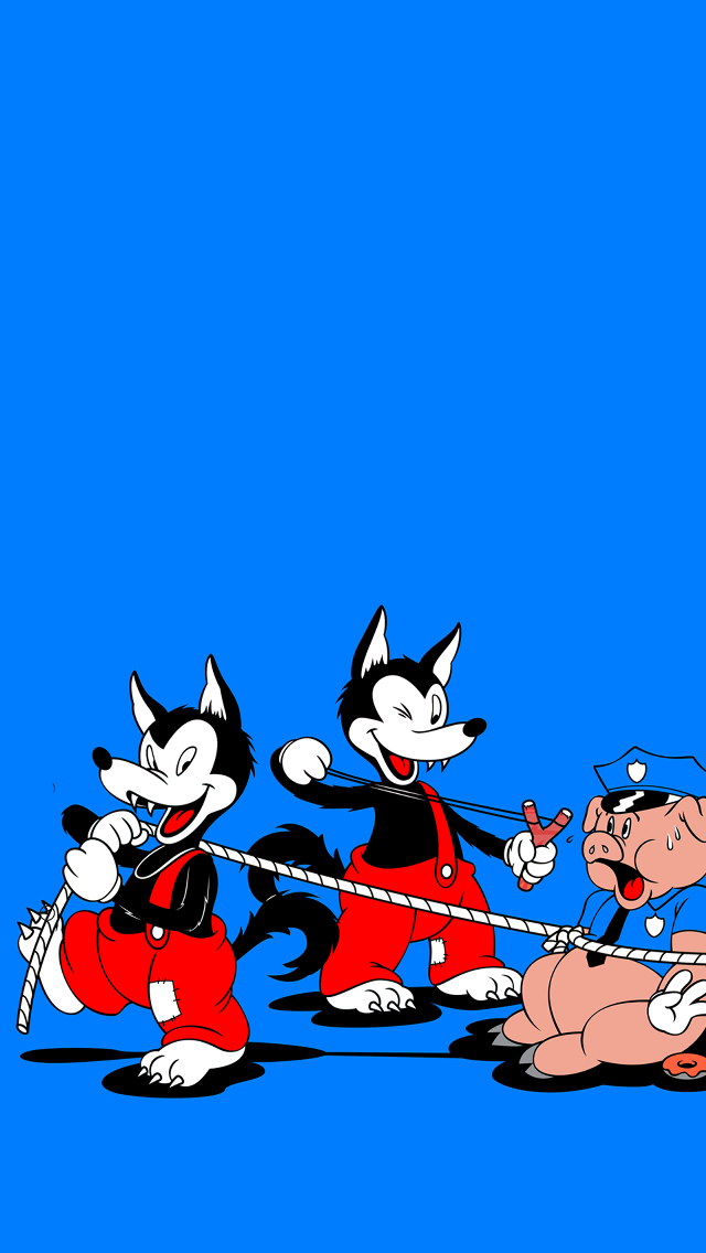 Cats pulling man dog back free wallpaper - medium preview image