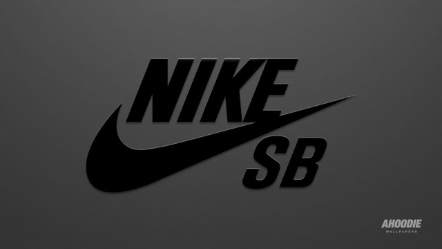 Nike logo black white gray free wallpaper - medium preview image