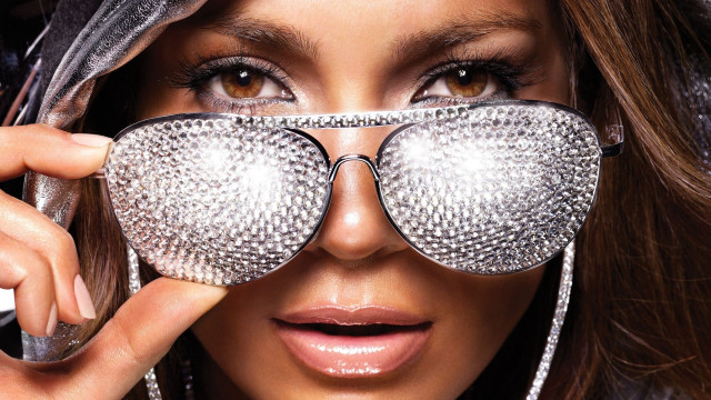 Woman hoodie sunglasses shiny fashion free wallpaper - medium preview image