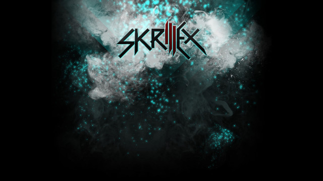 Black green background six blue free wallpaper - medium preview image