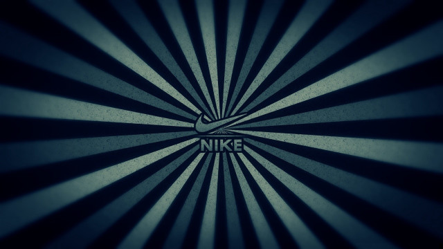 Nike logo dark background sunburst free wallpaper - medium preview image