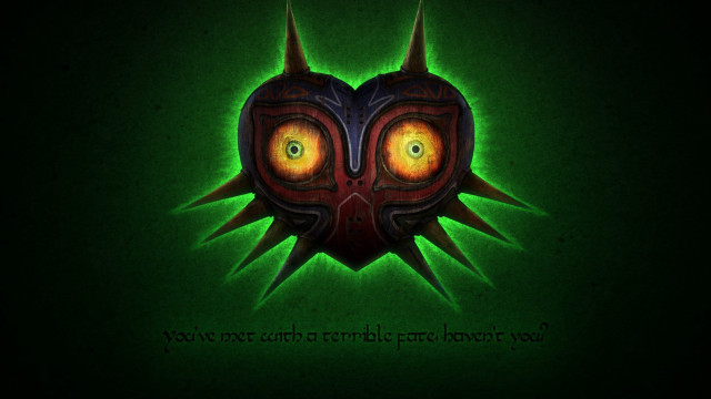 Green black face yellow eyes free wallpaper - medium preview image