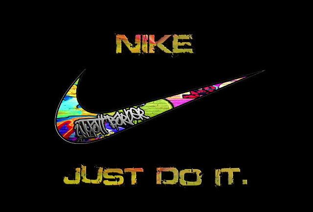 Nike graffiti just do it free wallpaper - medium preview image