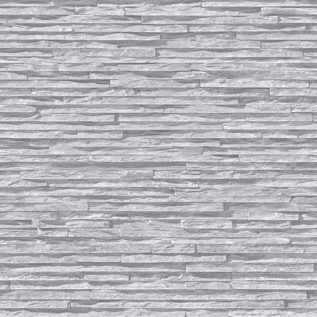 Gray brick wall white stripe free wallpaper - medium preview image
