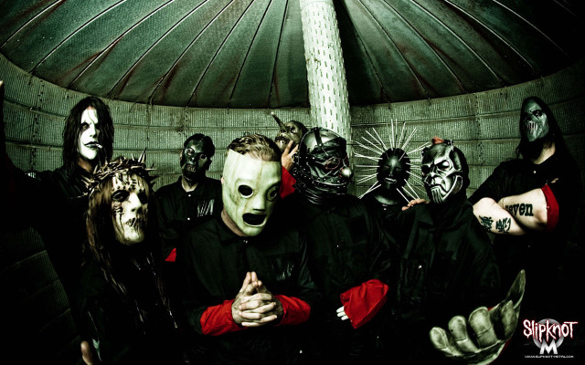 Masked group photo dark dome #2 free wallpaper - medium preview image