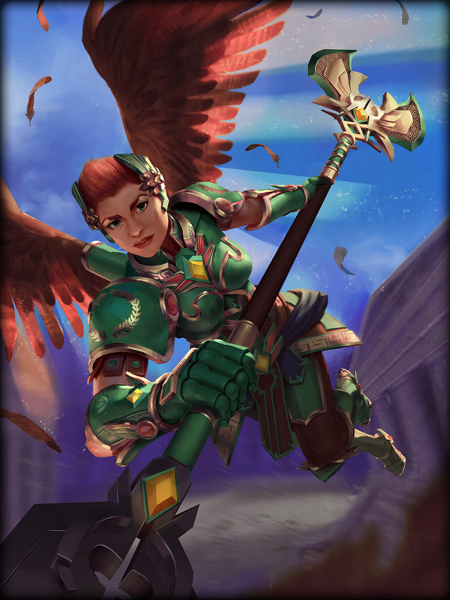 Woman sword wings bird shoulder #2 free wallpaper - medium preview image