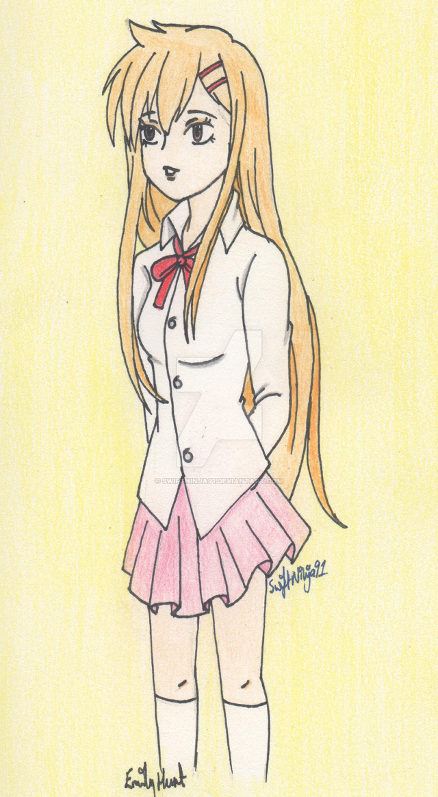Girl school uniform bow tie #2 free wallpaper - medium preview image