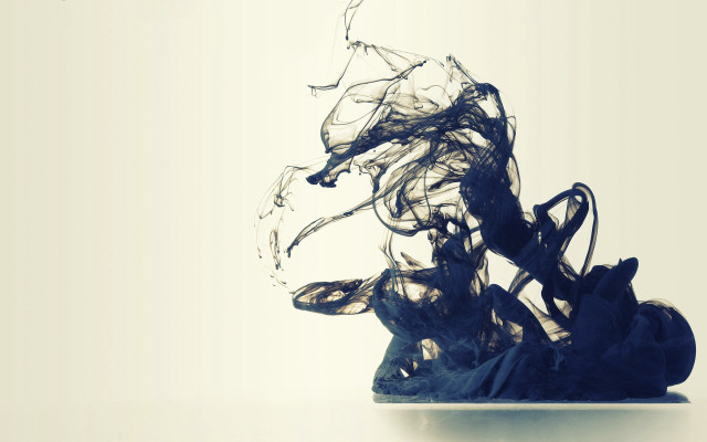Black object floating water bottom free wallpaper - medium preview image