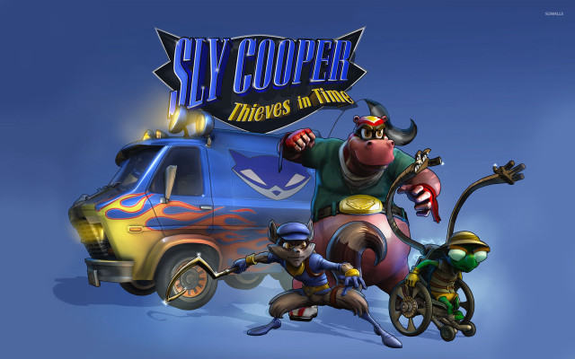 Cartoon character van monster bike free wallpaper - medium preview image