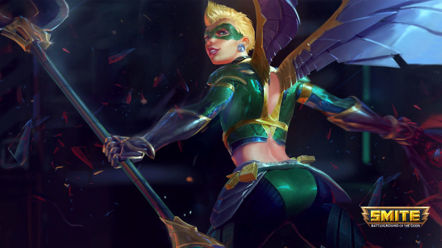 Woman costume sword mask blue free wallpaper - medium preview image
