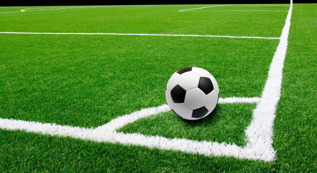 Soccer ball field line black free wallpaper - medium preview image