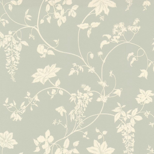 Flower pattern wallpaper white grey free wallpaper - medium preview image