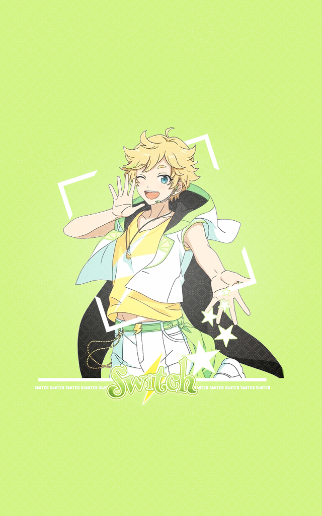 Cartoon character green background star free wallpaper - medium preview image