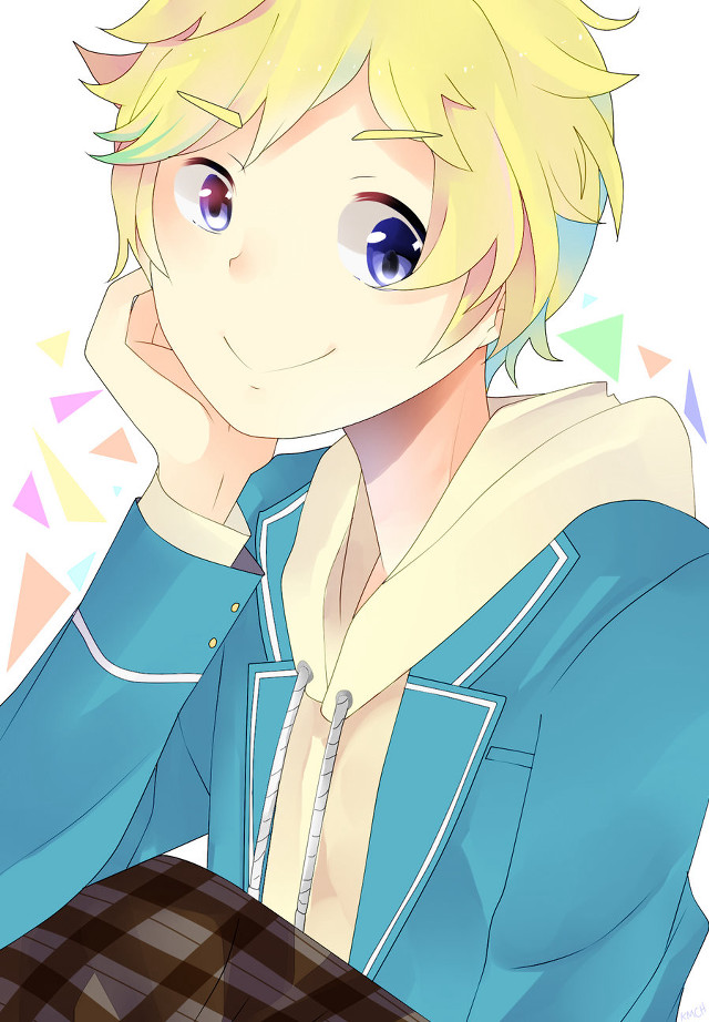 Blonde hair blue eyes serious #2 free wallpaper - medium preview image