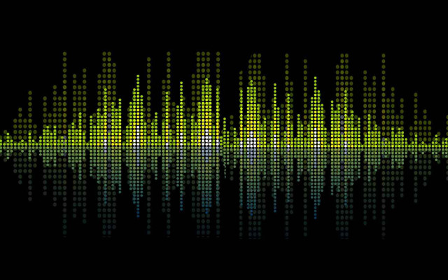 Sound wave reflection water black free wallpaper - medium preview image