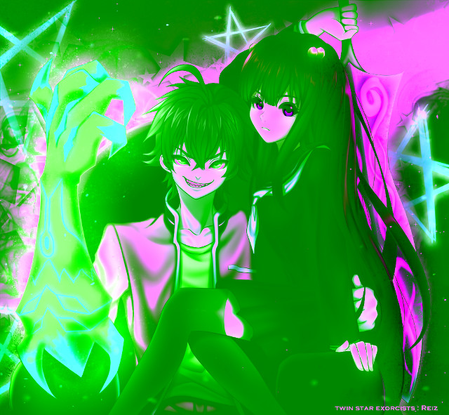 Anime characters red flame black free wallpaper - medium preview image