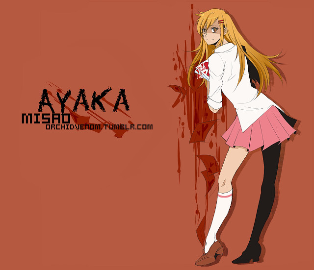 Girl anime portrait blonde blood free wallpaper - medium preview image
