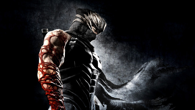 Man bloody arm knife hand free wallpaper - medium preview image