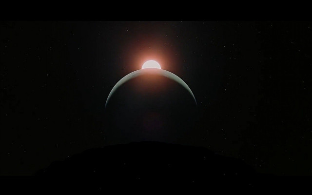 Bright sun earth dark sky free wallpaper - medium preview image