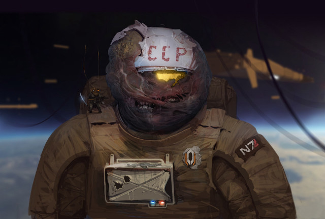 Man space suit helmet satellite free wallpaper - medium preview image
