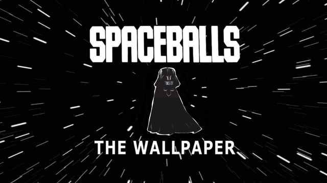 Star wars spaceballs poster black free wallpaper - medium preview image