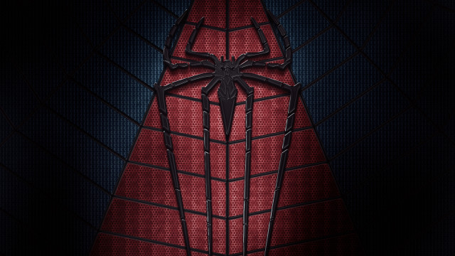 Spider man poster red background free wallpaper - medium preview image