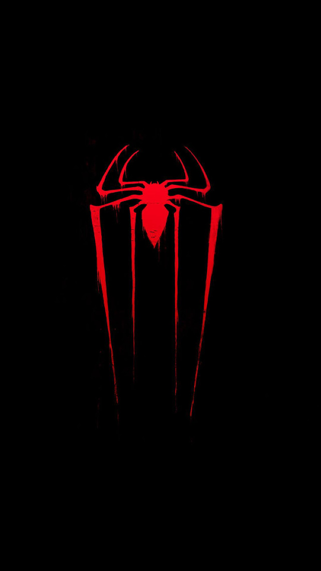 Red spider man logo black #3 free wallpaper - medium preview image