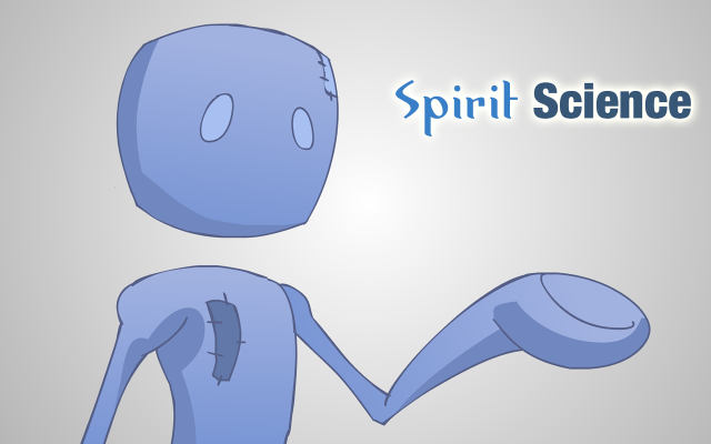 Blue cartoon character spirit science free wallpaper - medium preview image