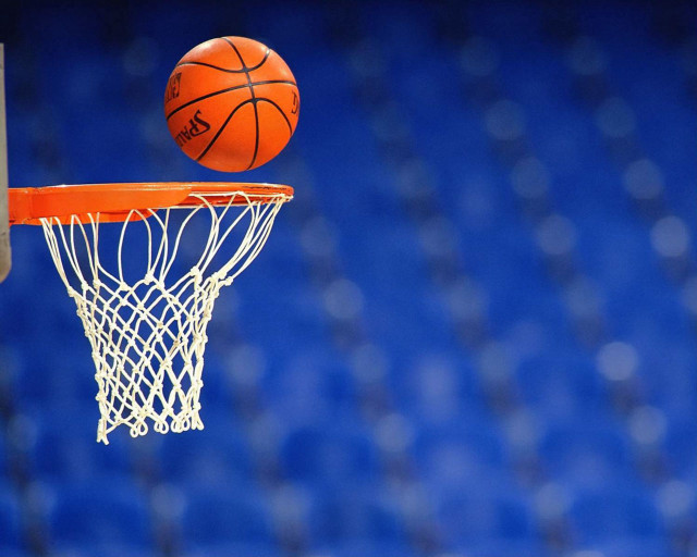 Basketball net blue arena seats free wallpaper - medium preview image