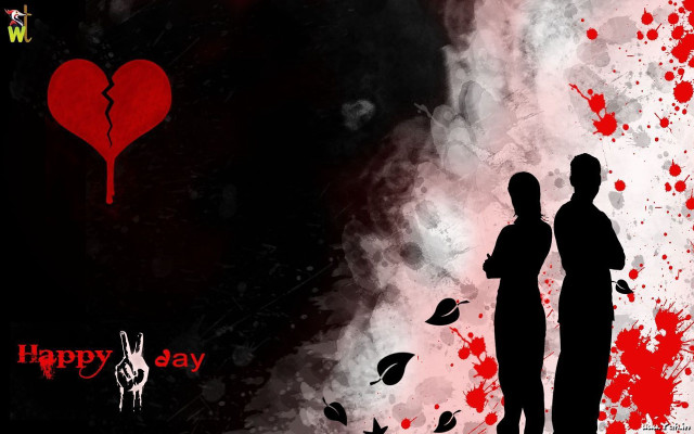Couple heart shaped balloon black free wallpaper - medium preview image