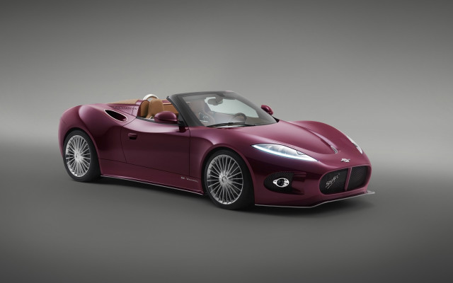 Red sports car brown leather free wallpaper - medium preview image