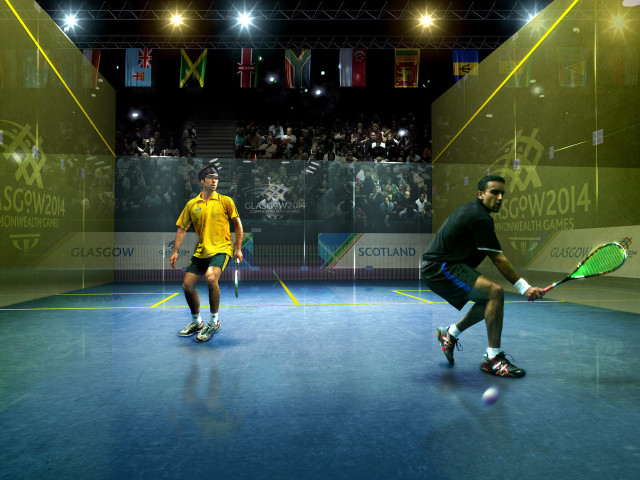 Tennis match crowd stands stage free wallpaper - medium preview image