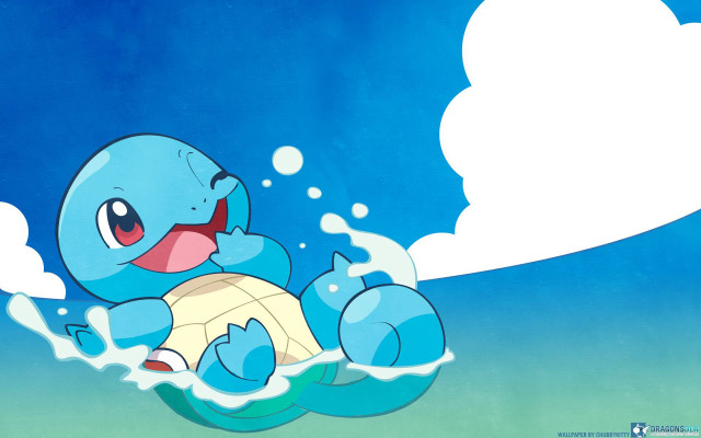 Cartoon character floating water bubble free wallpaper - medium preview image
