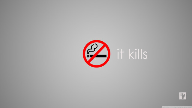 Red black sign it kills free wallpaper - medium preview image