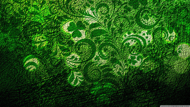 Green wall leaves flowers background free wallpaper - medium preview image