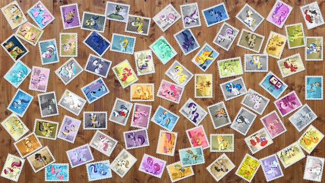Stamps collection wooden table background free wallpaper - medium preview image