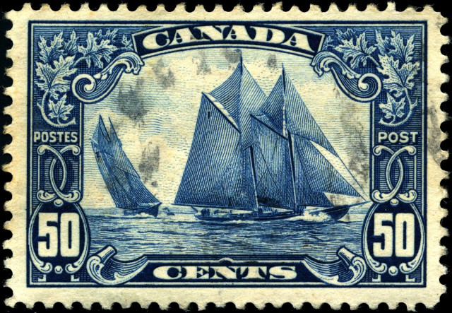 Stamp sailboat canada arthurlismer bridge free wallpaper - medium preview image